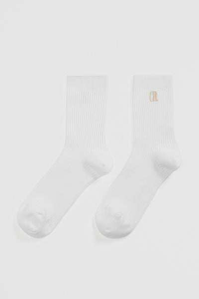 Australian Cotton Blend Cr Ribbed Three Quarter Crew Sock