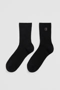 Australian Cotton Blend Cr Ribbed Three Quarter Crew Sock