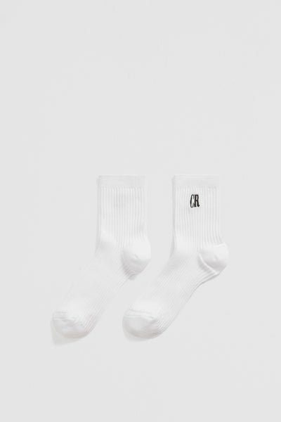 Rib Quarter Crew Sock