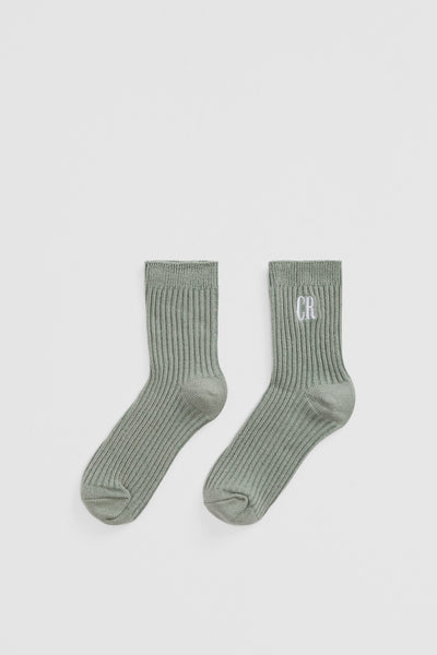 Rib Quarter Crew Sock
