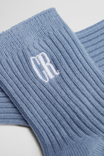 Rib Quarter Crew Sock