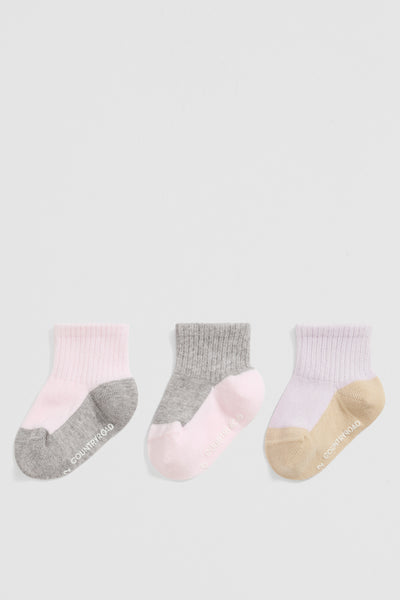 Quarter Crew Sock Pack of 3