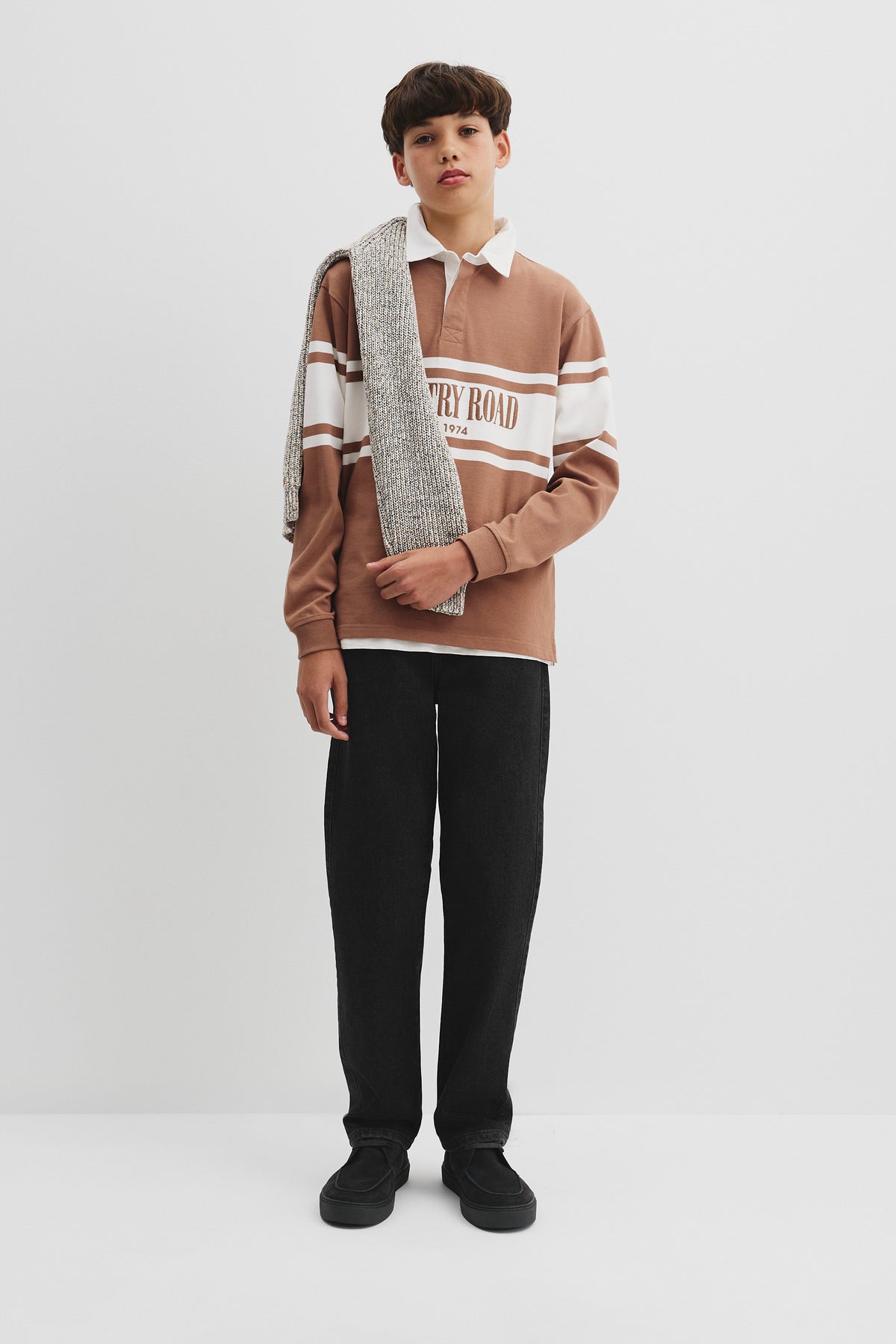 Teen Australian Cotton Panelled Rugby Shirt