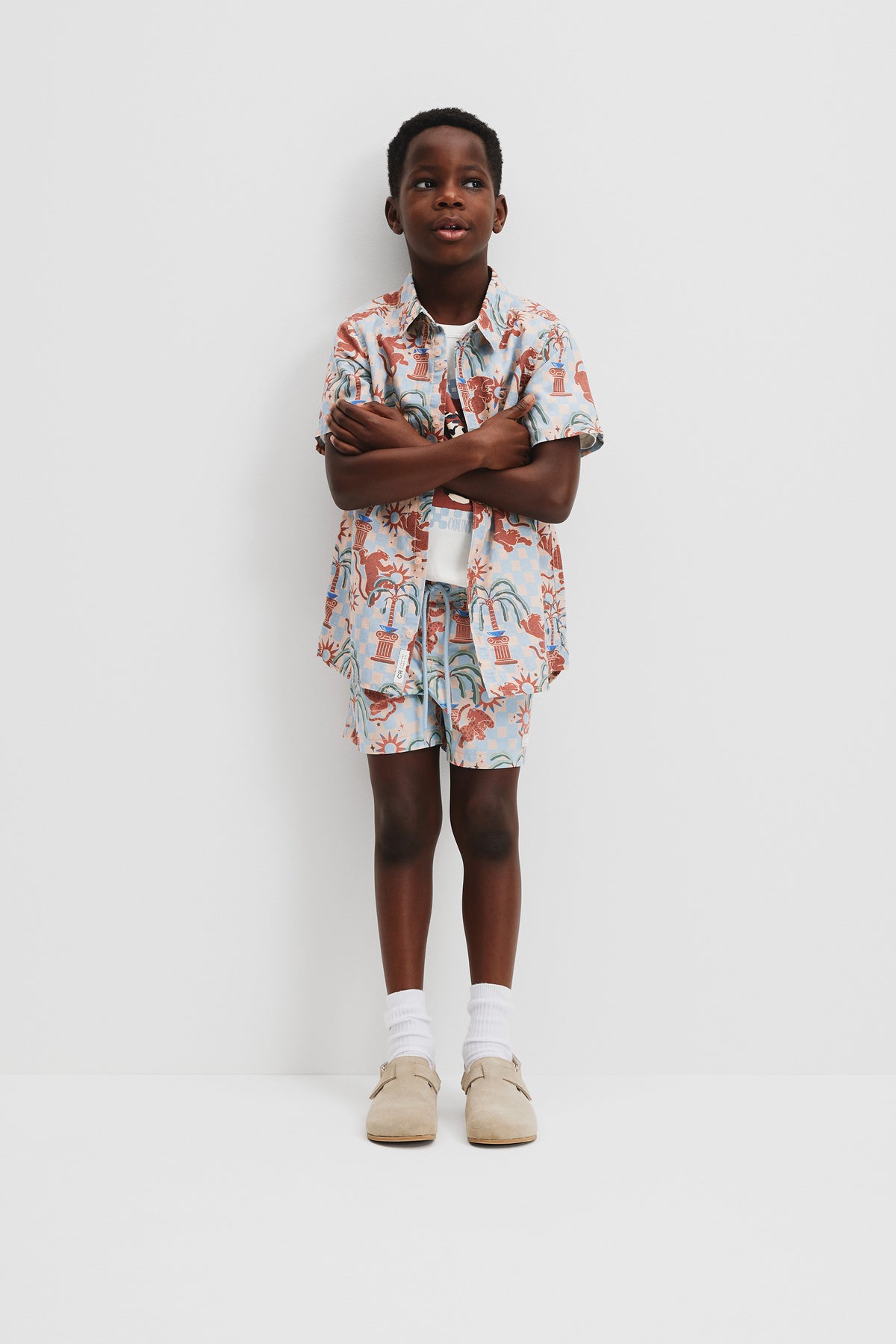Leopard Check Shirt