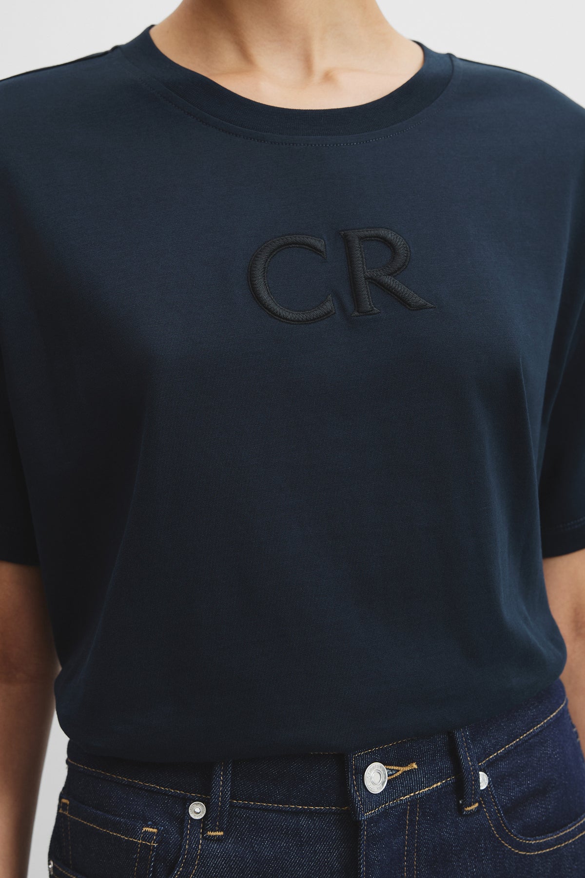 Australian Cotton Cr Logo T-Shirt