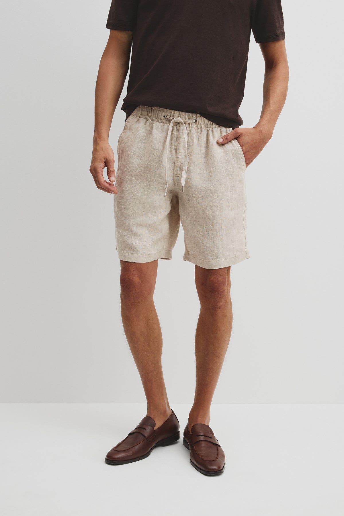 Organically Grown Linen Drawcord Short