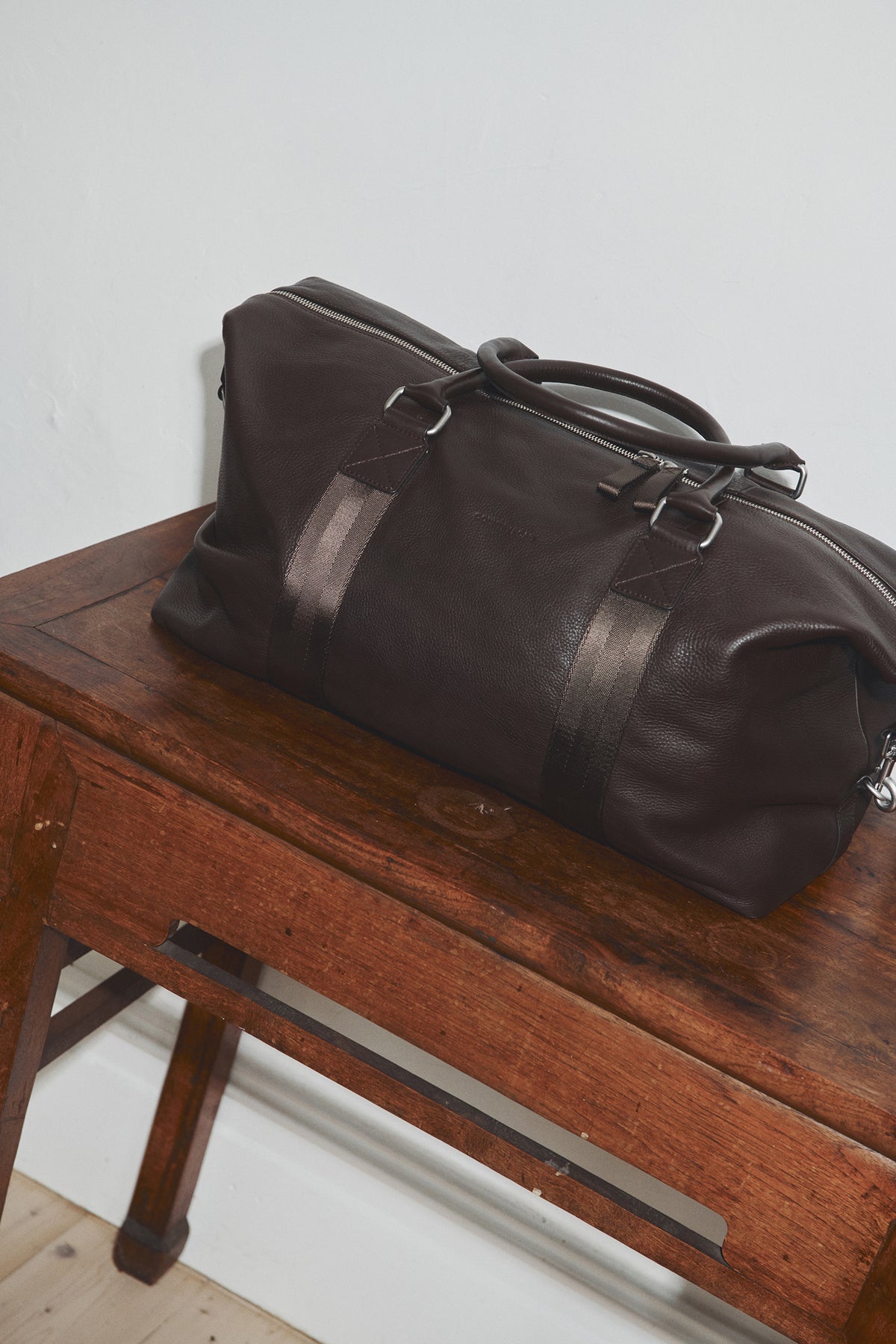 Leather Weekender