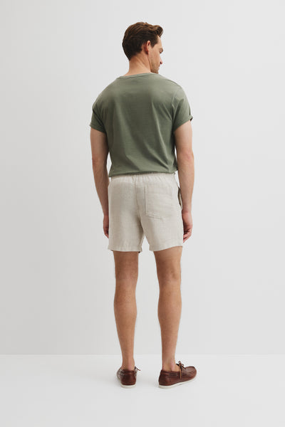 Organically Grown Linen Drawcord Short