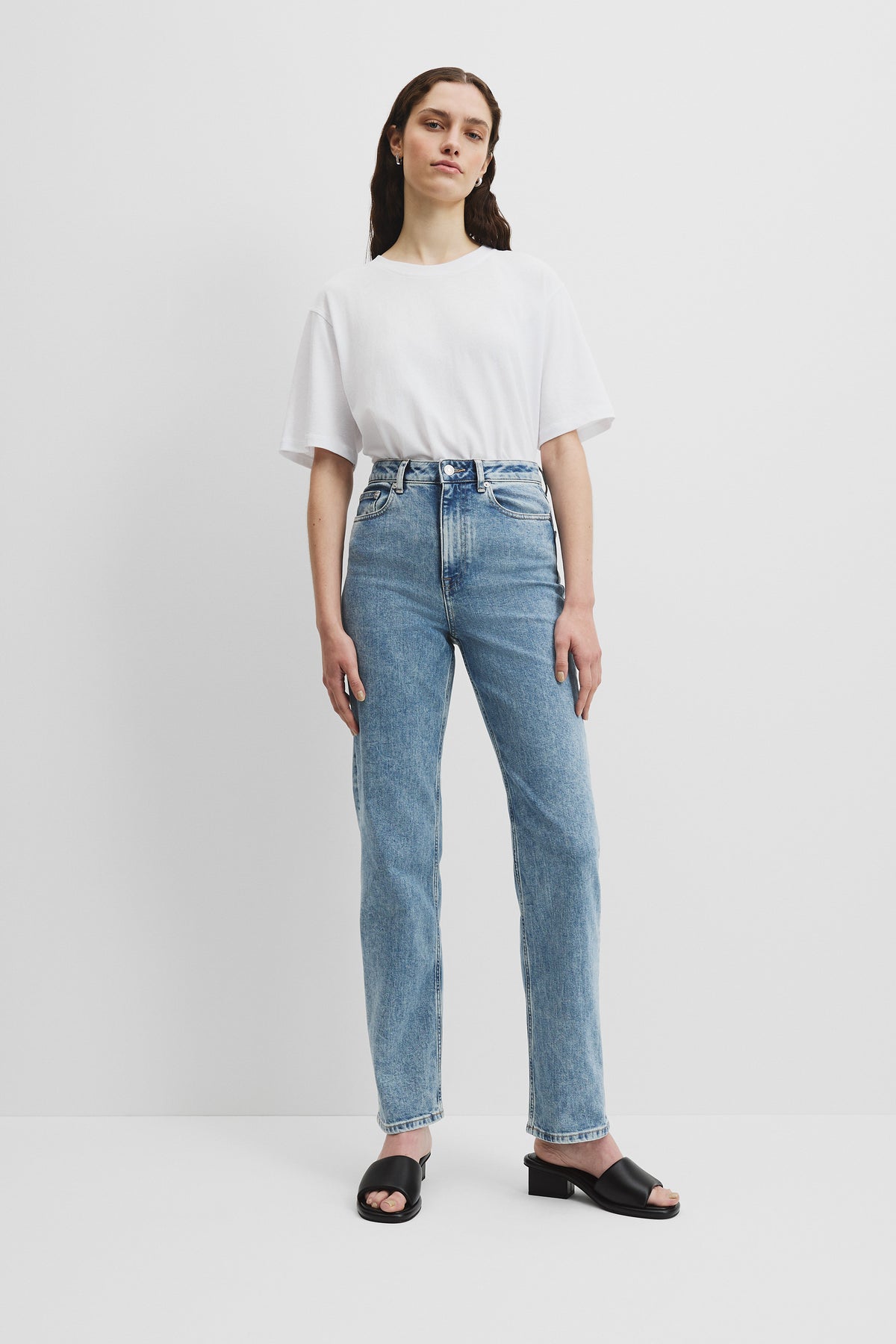 High Rise Straight Leg Jean