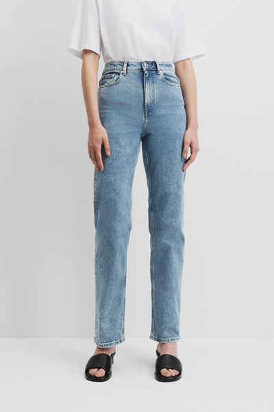 High Rise Straight Leg Jean
