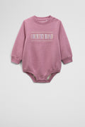 Organically Grown Cotton Logo Oversized Long Sleeve Bodysuit