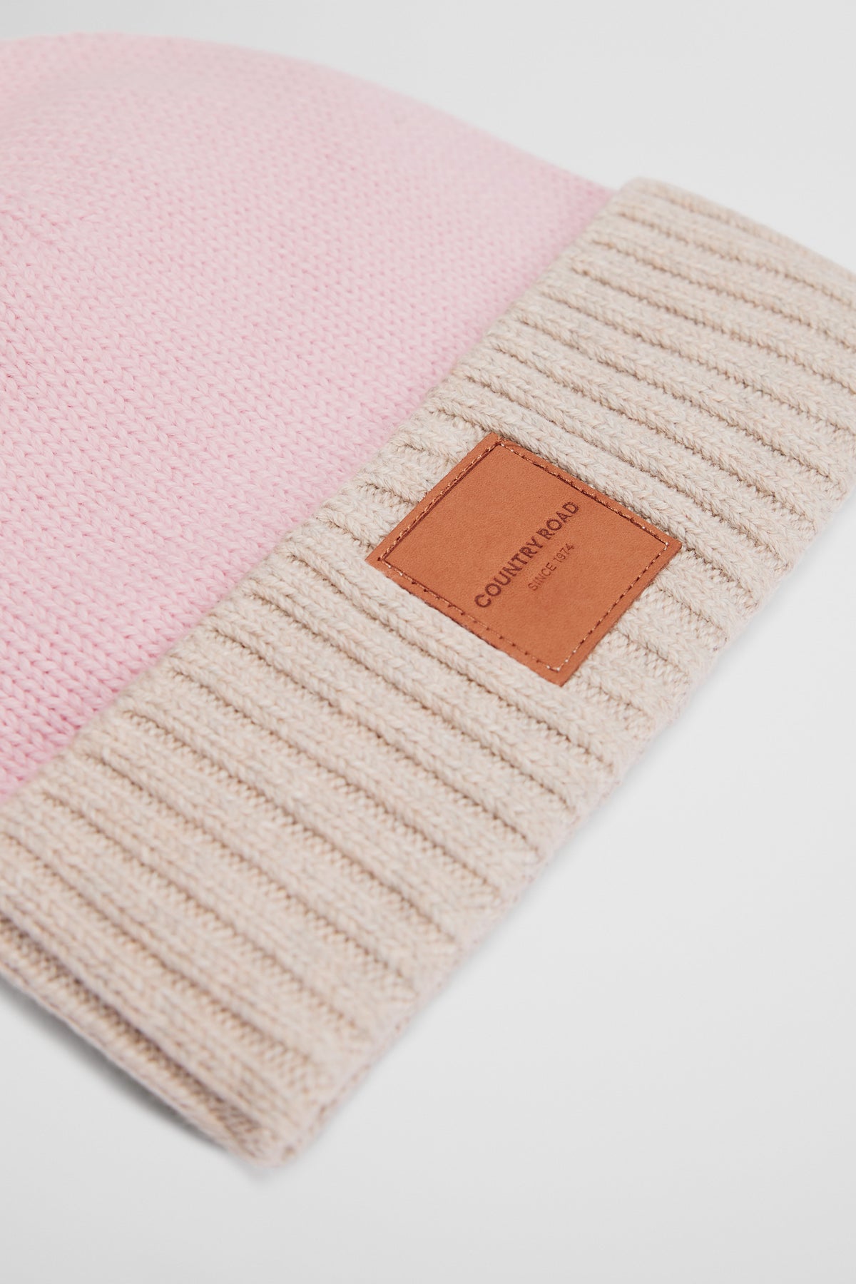 Organically Grown Cotton Blend Patch Logo Beanie
