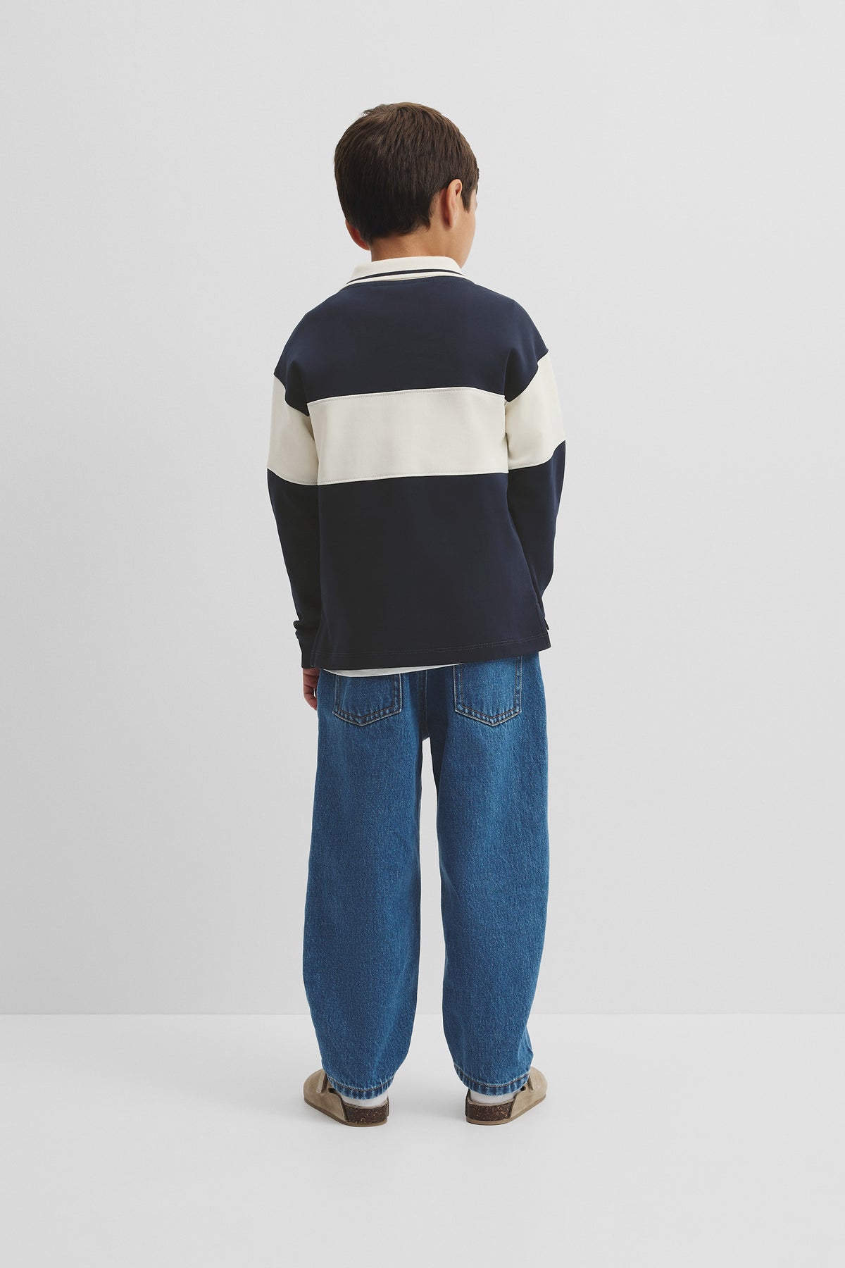 Organically Grown Cotton Logo Rugby Top