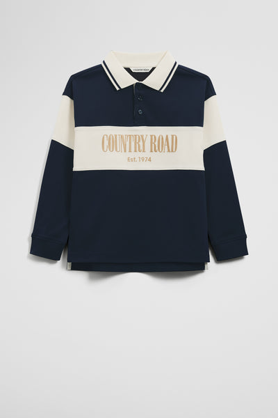 Organically Grown Cotton Logo Rugby Top