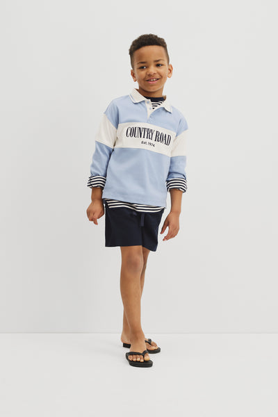 Organically Grown Cotton Logo Rugby Top