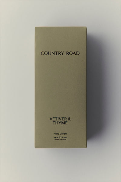 Australian Made Vetiver & Thyme Hand Cream 500Ml