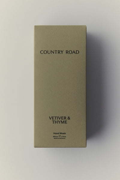 Australian Made Vetiver & Thyme Hand Wash 500Ml