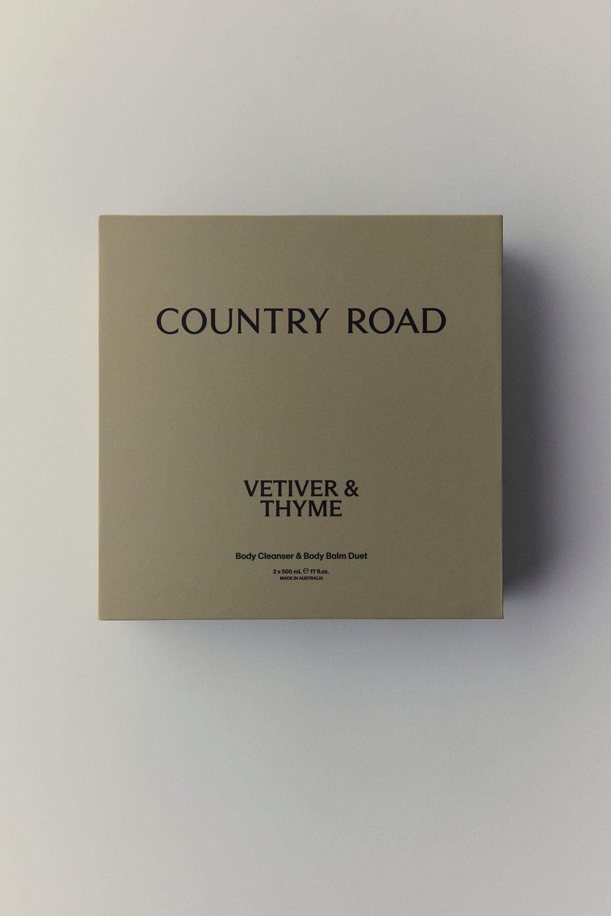 Australian Made Vetiver & Thyme Body Care Duet