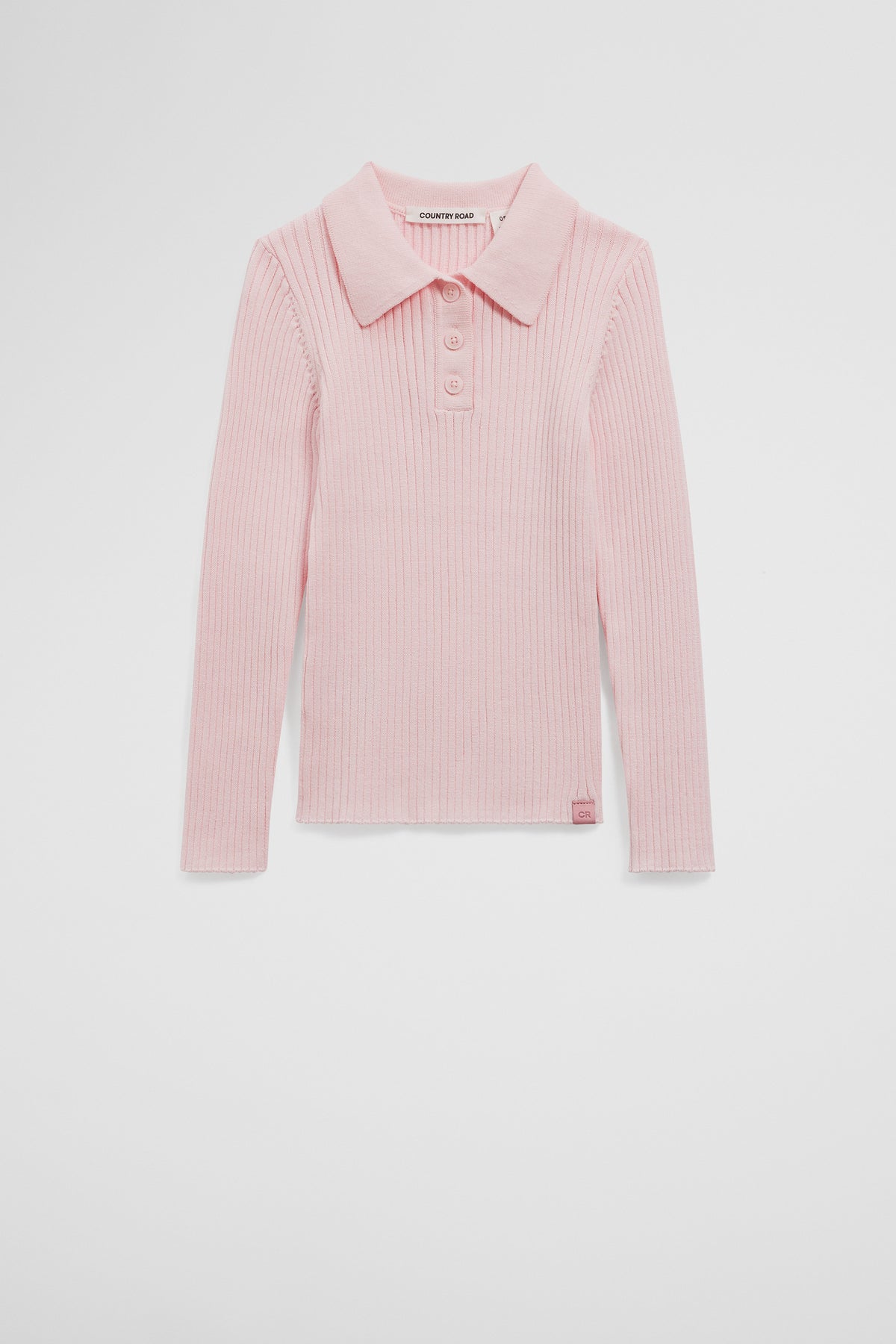 Organically Grown Cotton Long Sleeve Knit Polo