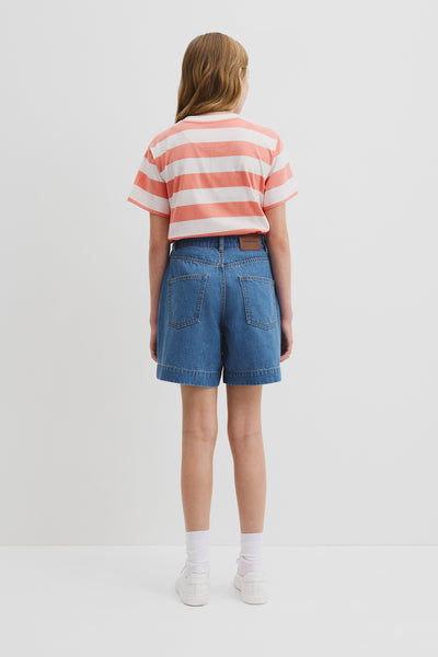 Hi Rise Denim Short