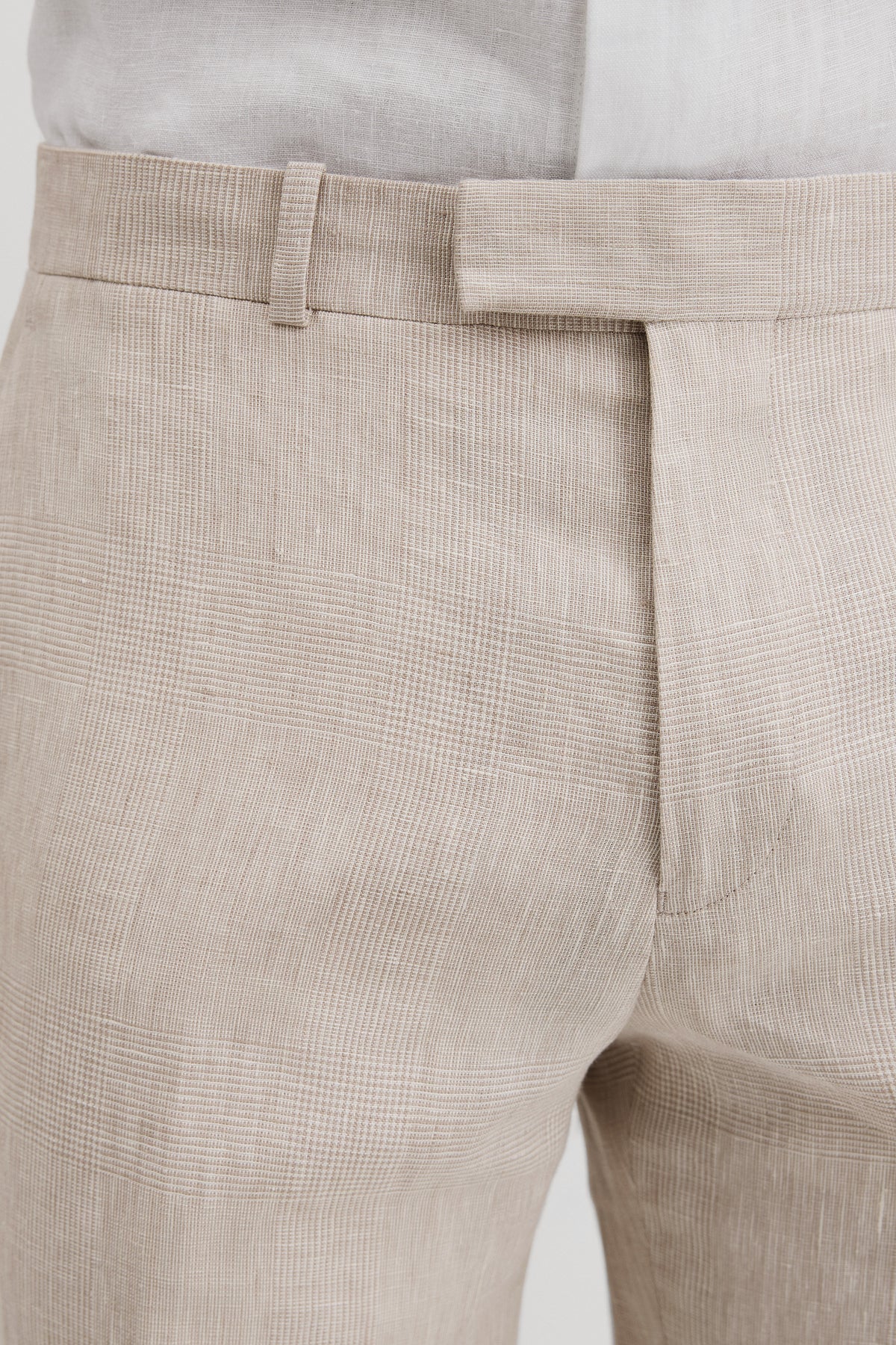 Linen Check Pant