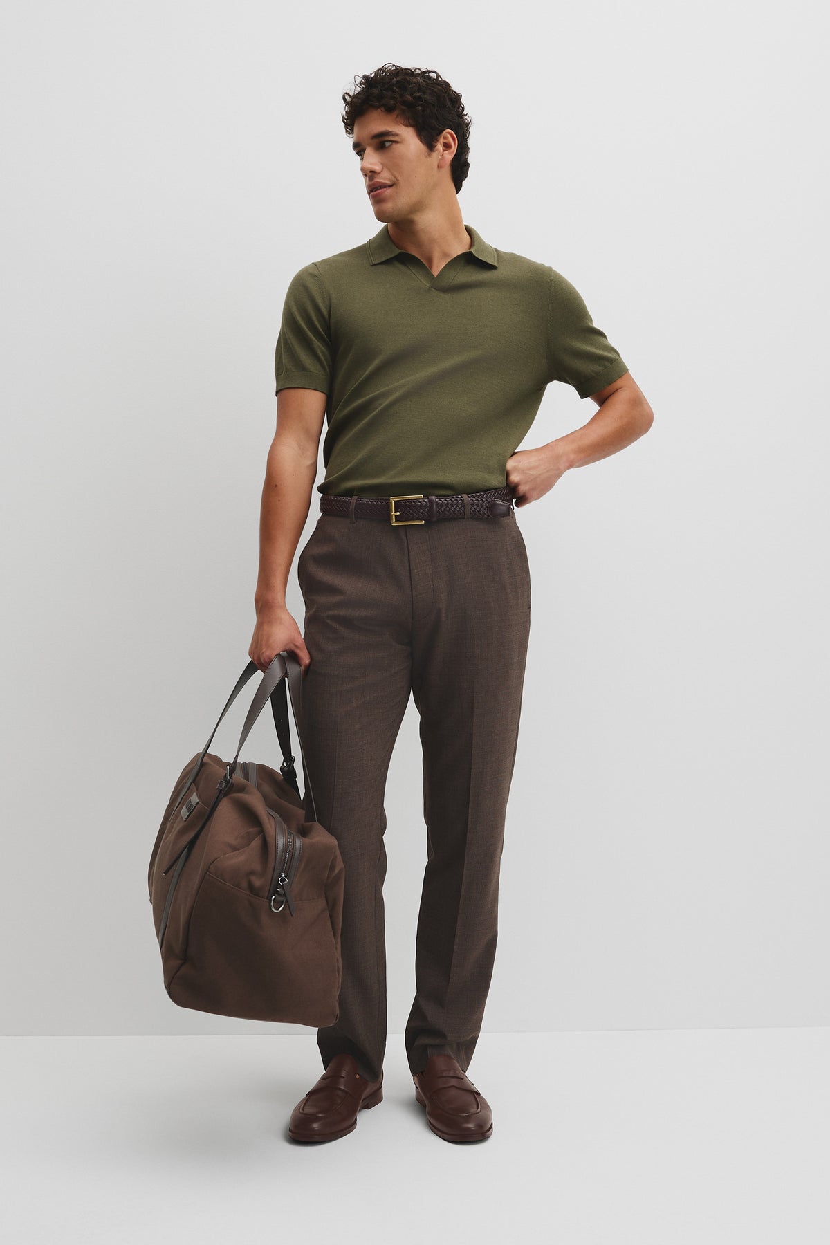 Australian Cotton Blend Silk Trophy Polo