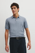 Australian Cotton Blend Silk Button Polo