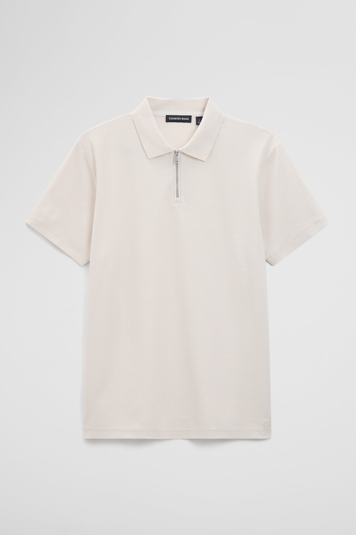Mercerized Cotton Pique Zip Polo
