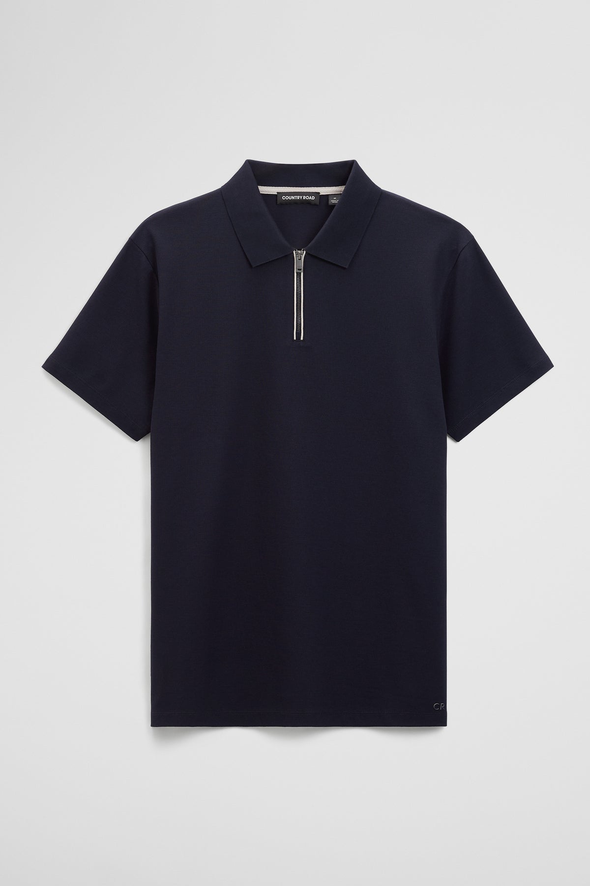 Mercerized Cotton Pique Zip Polo