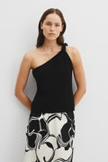 Asymmetrical Twist Knit Tank
