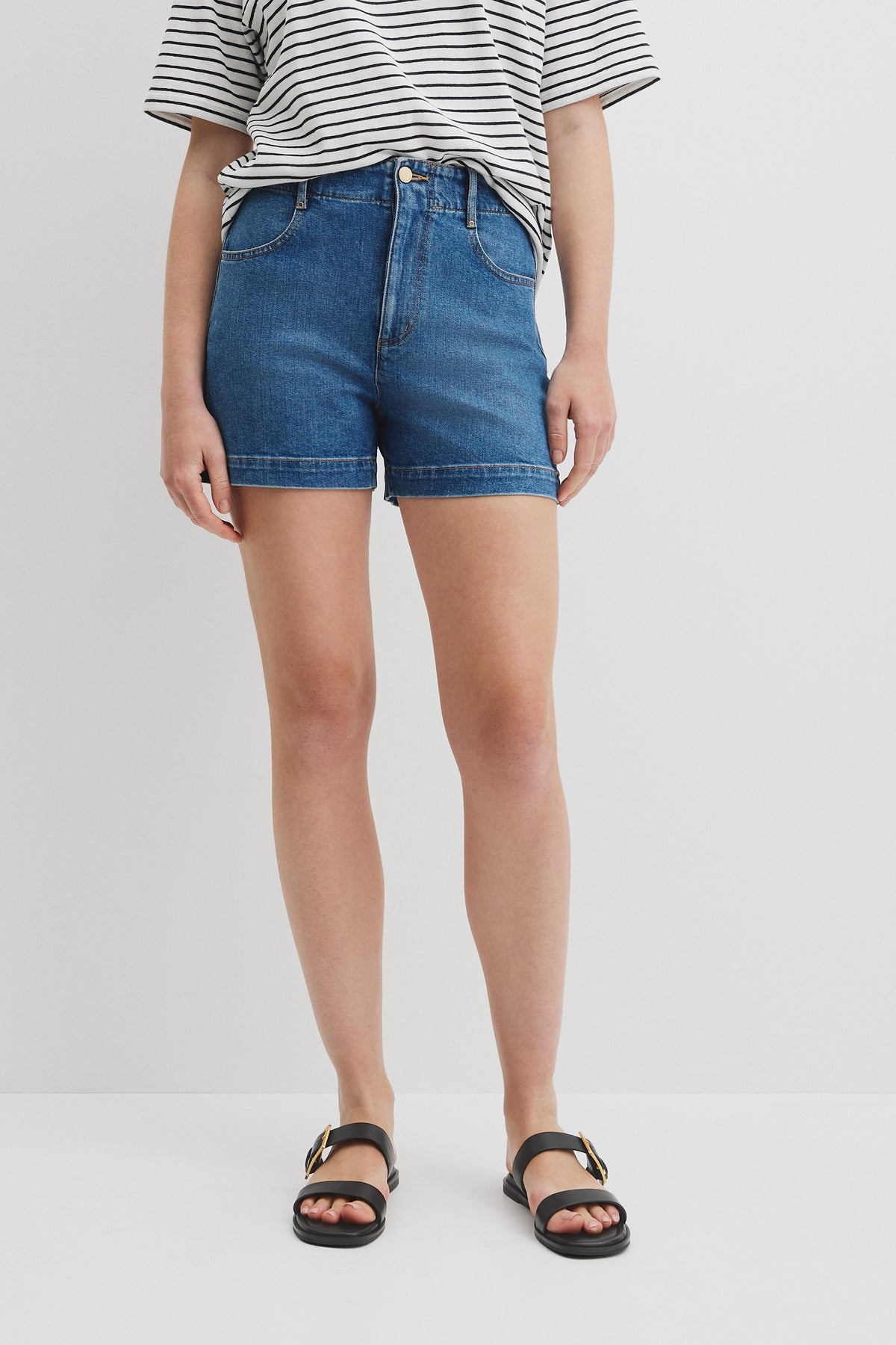 Denim A-Line Short