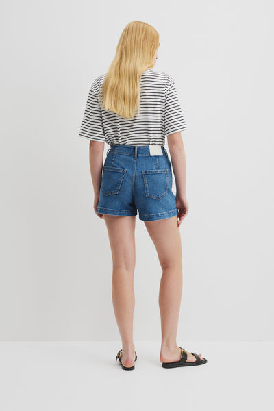 Denim A-Line Short