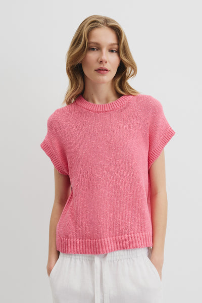 Textured Knit T-Shirt