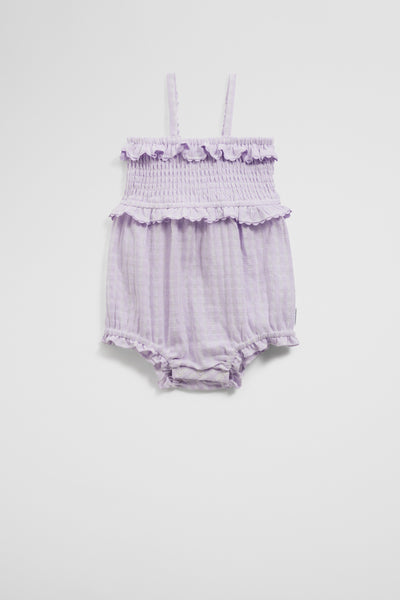 Gingham Frill Romper