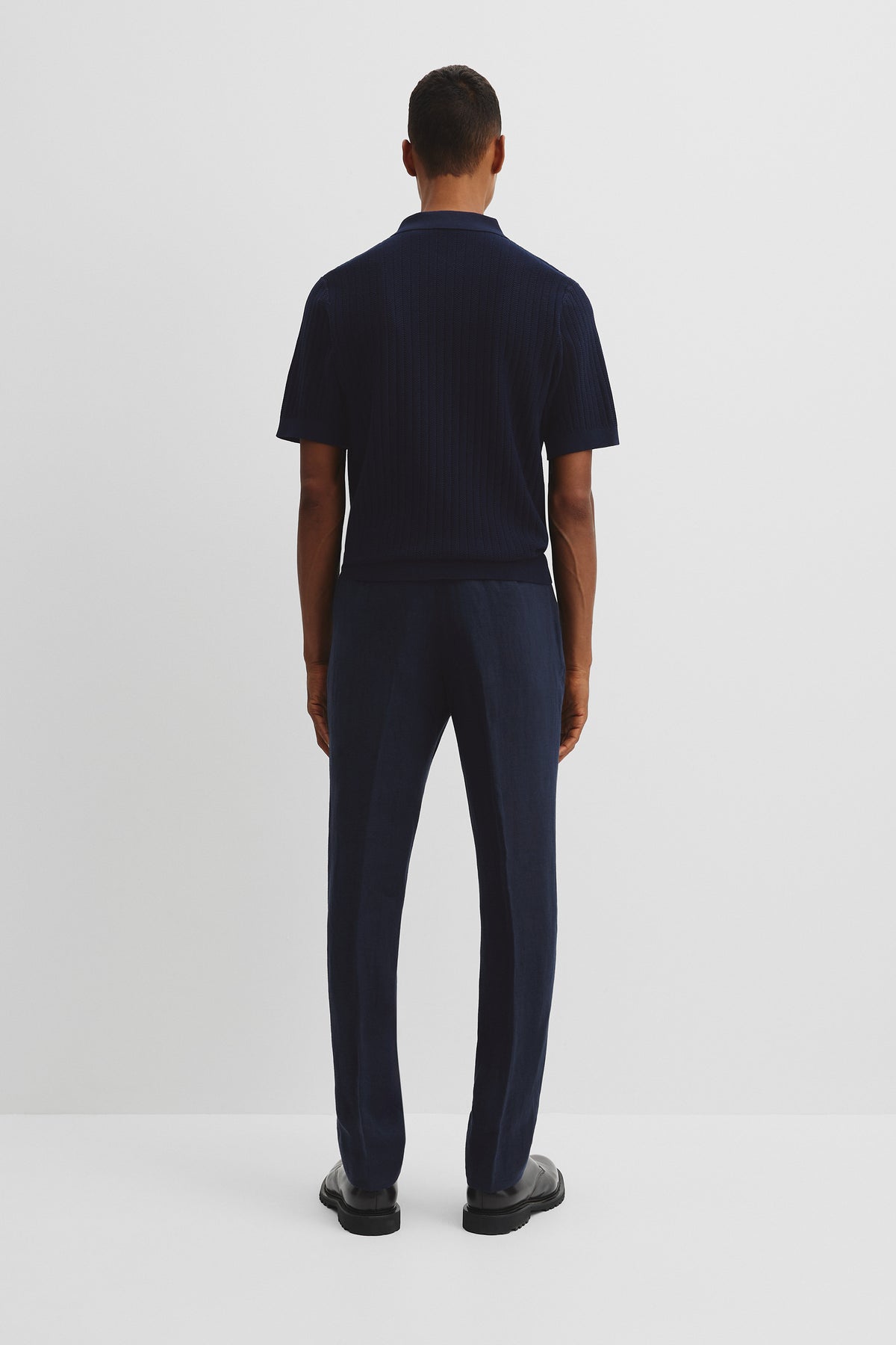 Australian Cotton Herringbone Knit Polo