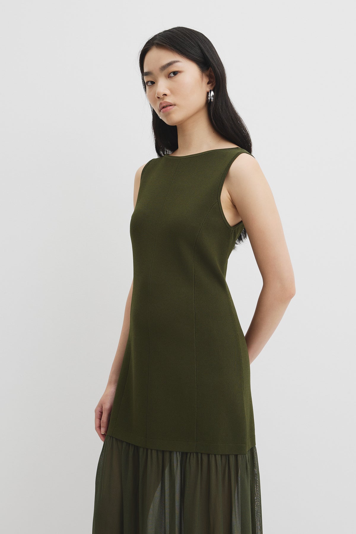 Boatneck Knit Dress