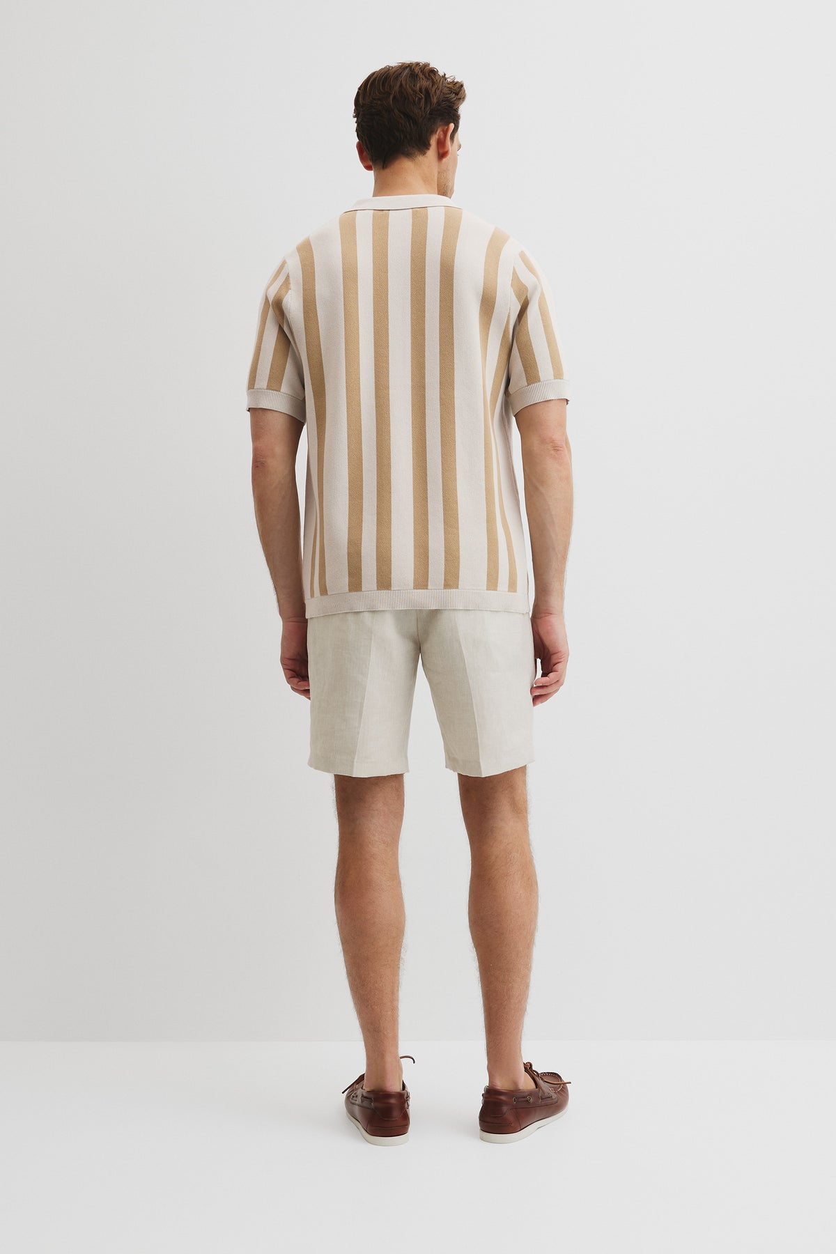 Organically Grown Cotton Stripe Knit Shirt