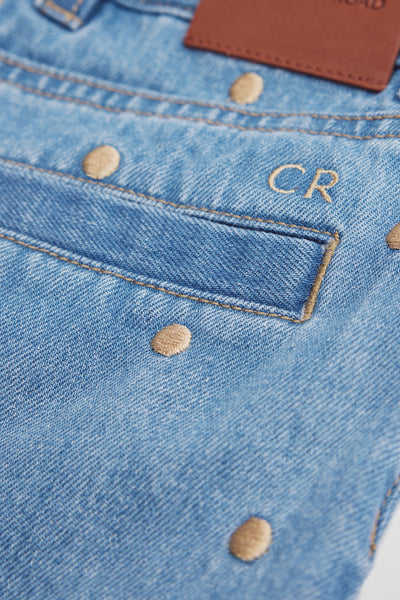 Hi Rise Denim Short