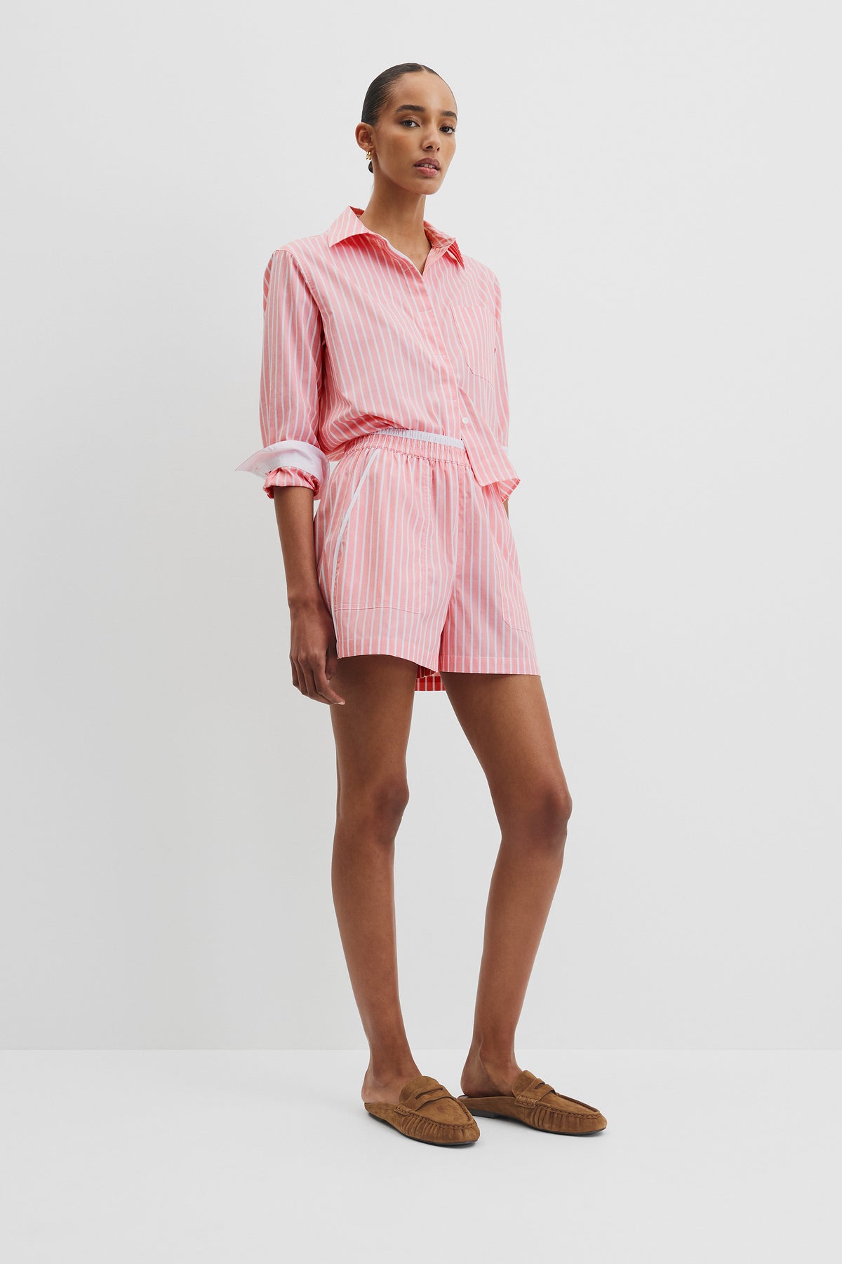 Australian Cotton Oxford Stripe Short