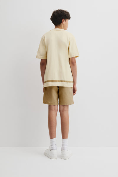 Teen Knit Stripe Detail Shirt