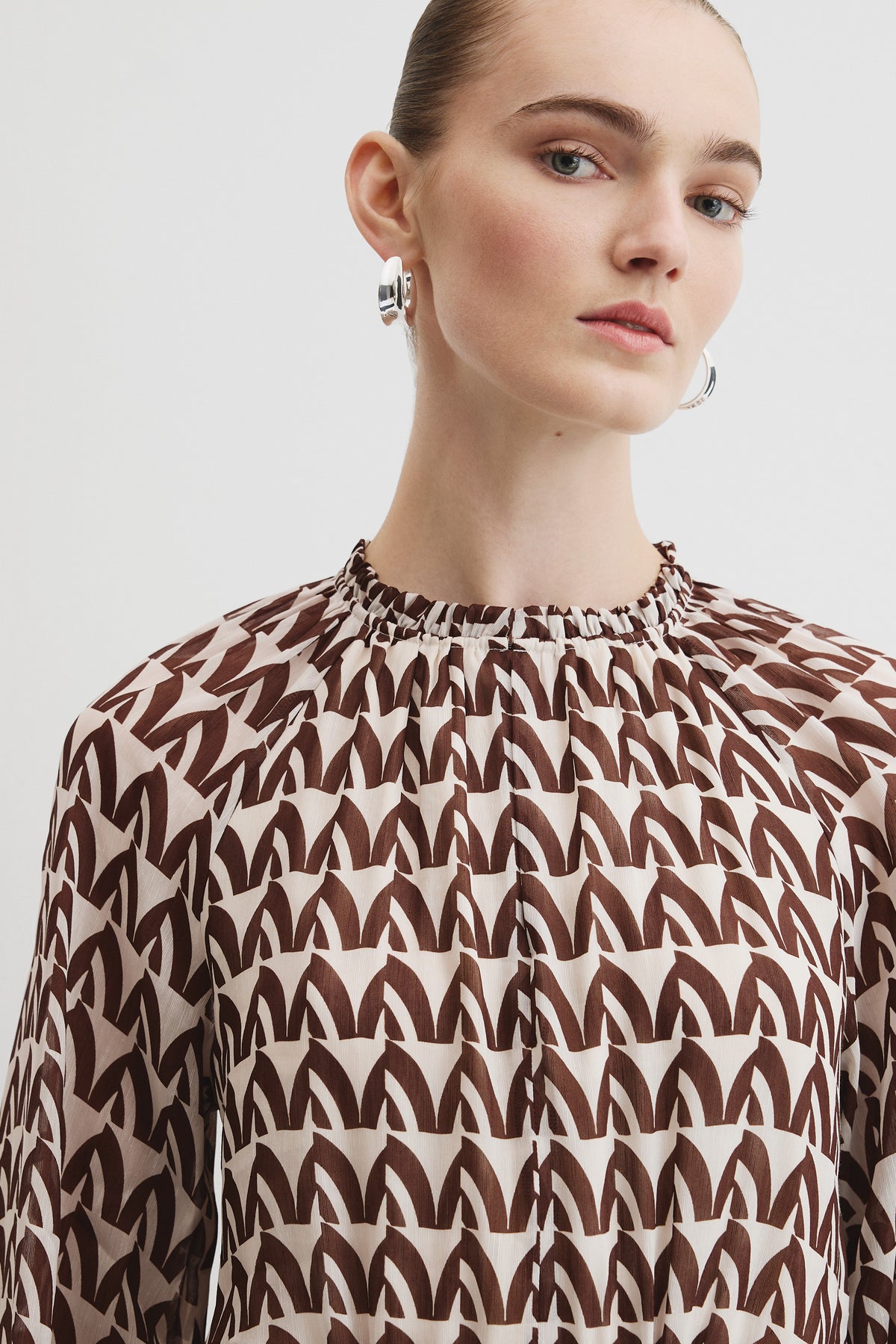 Print Drop Waist Mini