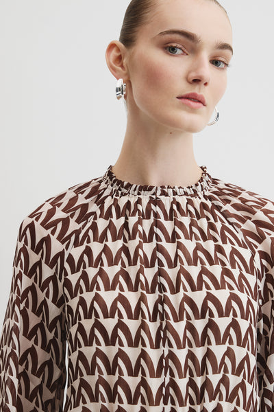 Print Drop Waist Mini