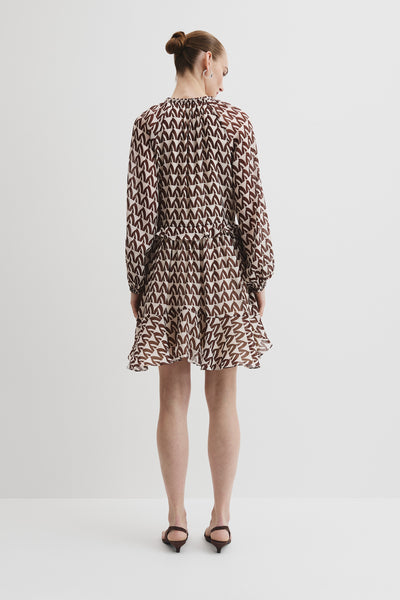 Print Drop Waist Mini