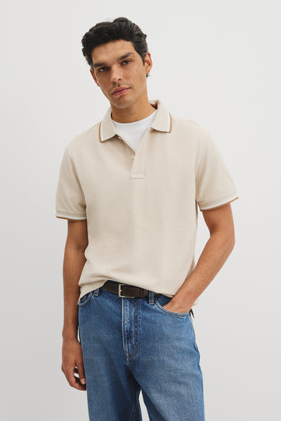 Australian Cotton Cr Logo Pique Polo