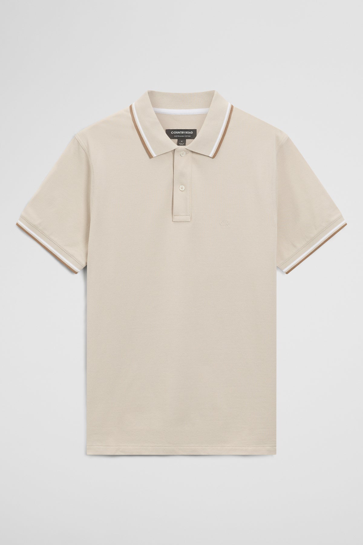 Australian Cotton Cr Logo Pique Polo