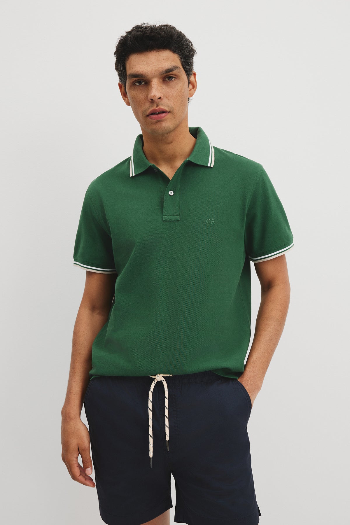 Australian Cotton Cr Logo Pique Polo