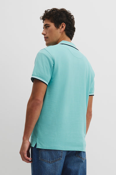 Australian Cotton Cr Logo Pique Polo
