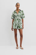 Organically Grown Linen Print Short