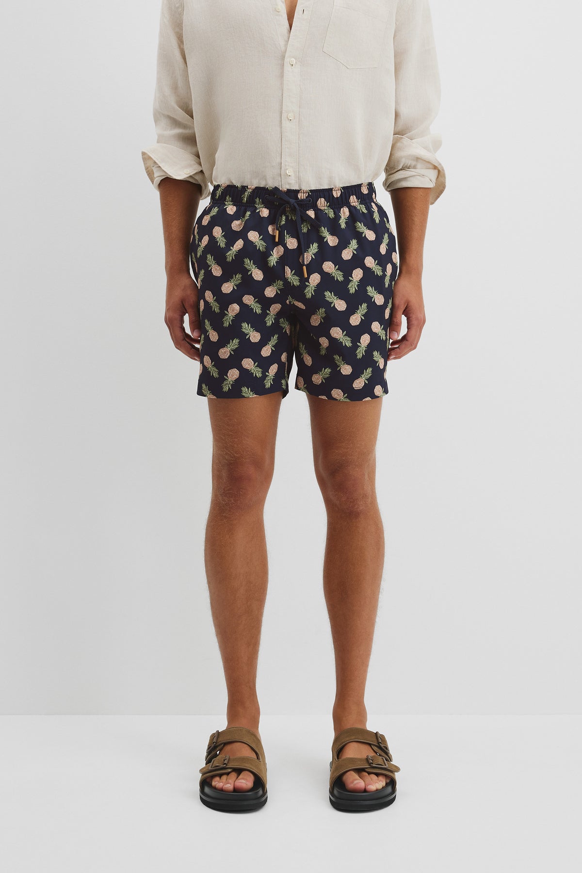 Pineapple Print Swim Straight