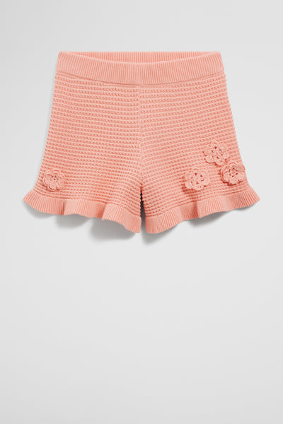 Flower Knit Short